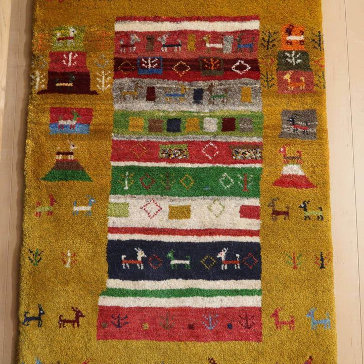 【オーダーメイド受付中】イラン　シラーズ産　ギャッベ 　（bs-10714）