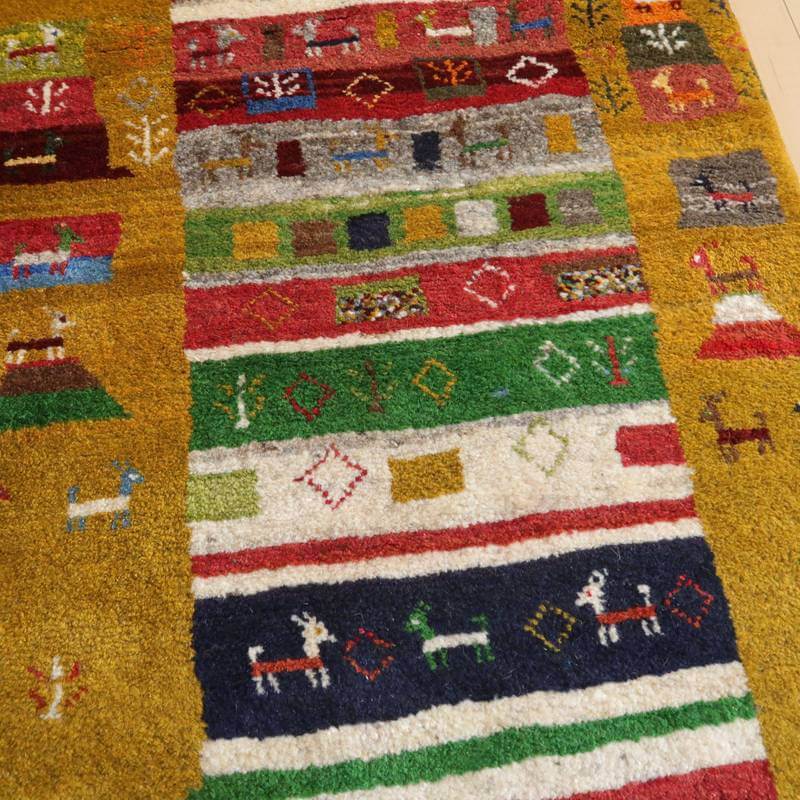 【オーダーメイド受付中】イラン　シラーズ産　ギャッベ 　（bs-10714）