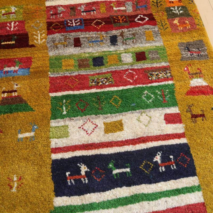 【オーダーメイド受付中】イラン　シラーズ産　ギャッベ 　（bs-10714）