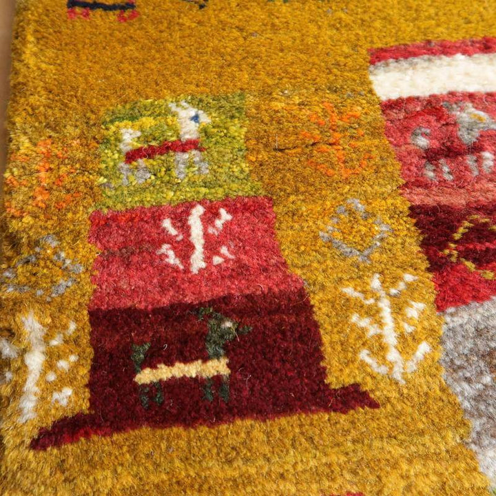 【オーダーメイド受付中】イラン　シラーズ産　ギャッベ 　（bs-10714）