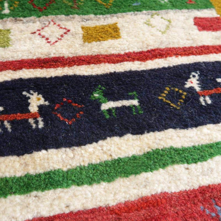 【オーダーメイド受付中】イラン　シラーズ産　ギャッベ 　（bs-10714）