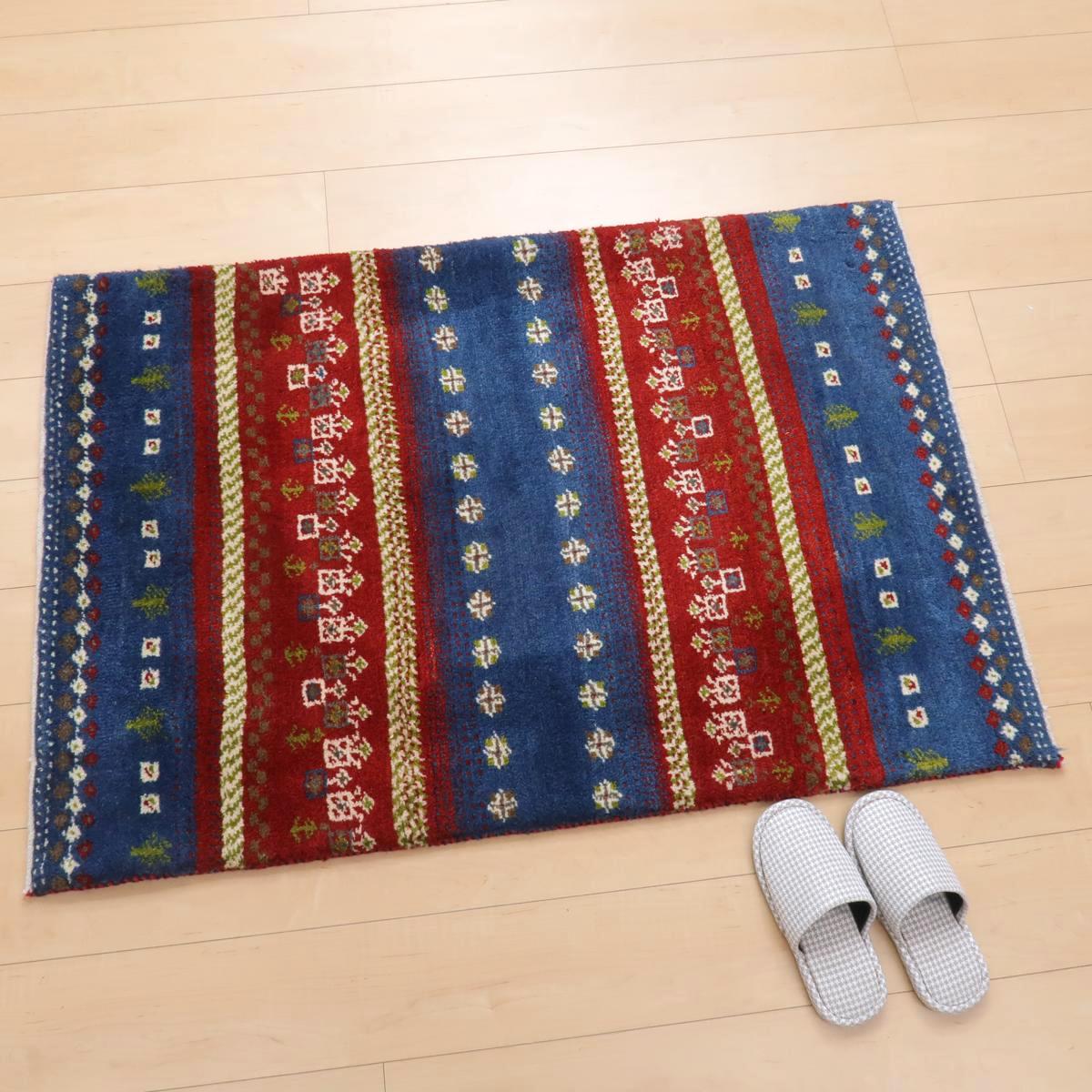 124×84cm ペルシャ手織りギャッベ ギャベ