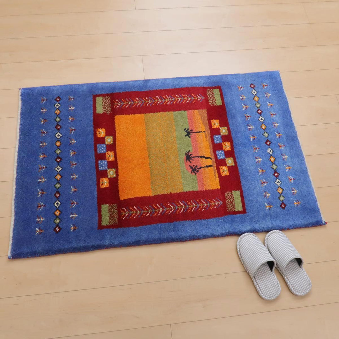ギャッベ／ラティーフ　124×77cm（BS-11387）