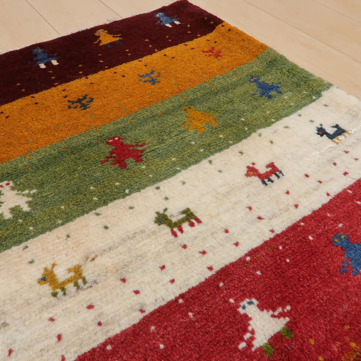 【オーダーメイド受付中】イラン　シラーズ産　ギャッベ 　（bs-11394）