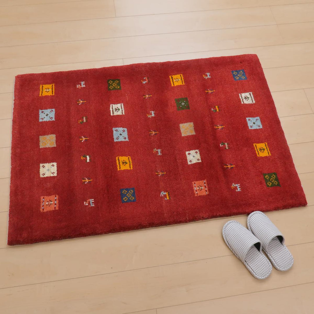 【オーダーメイド受付中】イラン　シラーズ産　ギャッベ 　（bs-11401）