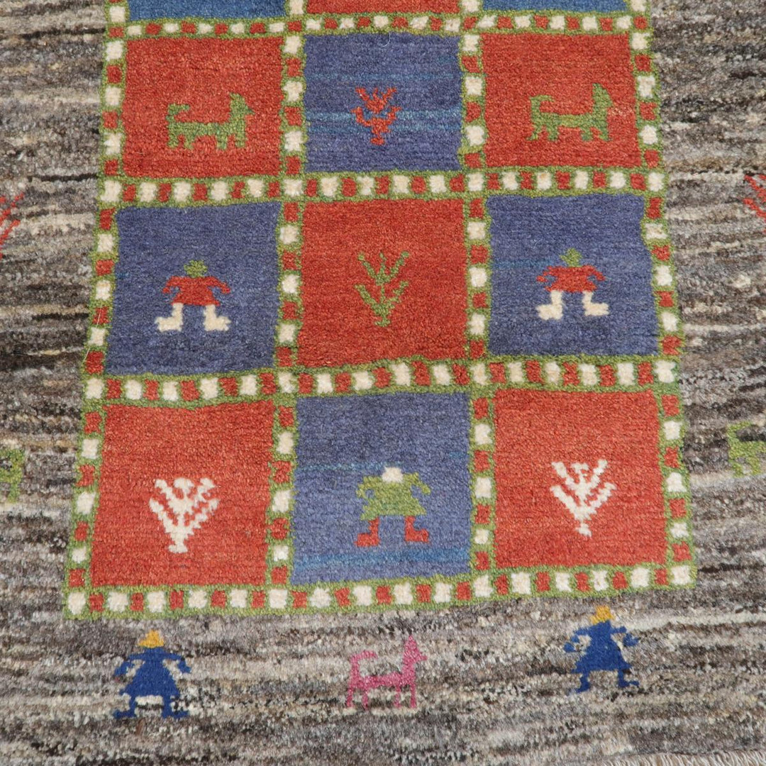 【オーダーメイド受付中】イラン　シラーズ産　ギャッベ 　（bs-11407）