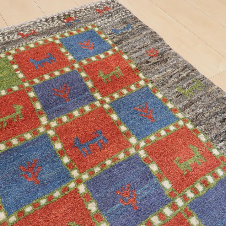 【オーダーメイド受付中】イラン　シラーズ産　ギャッベ 　（bs-11407）