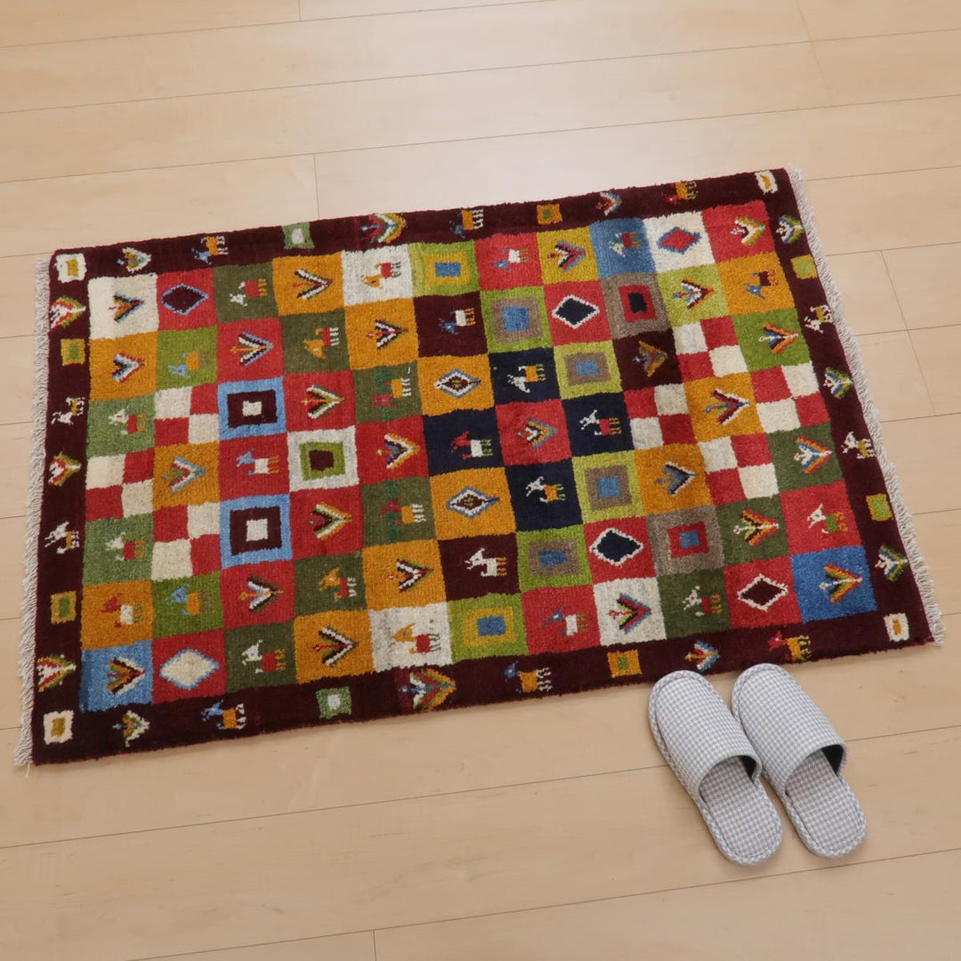 【オーダーメイド受付中】イラン　シラーズ産　ギャッベ 　（bs-11409）