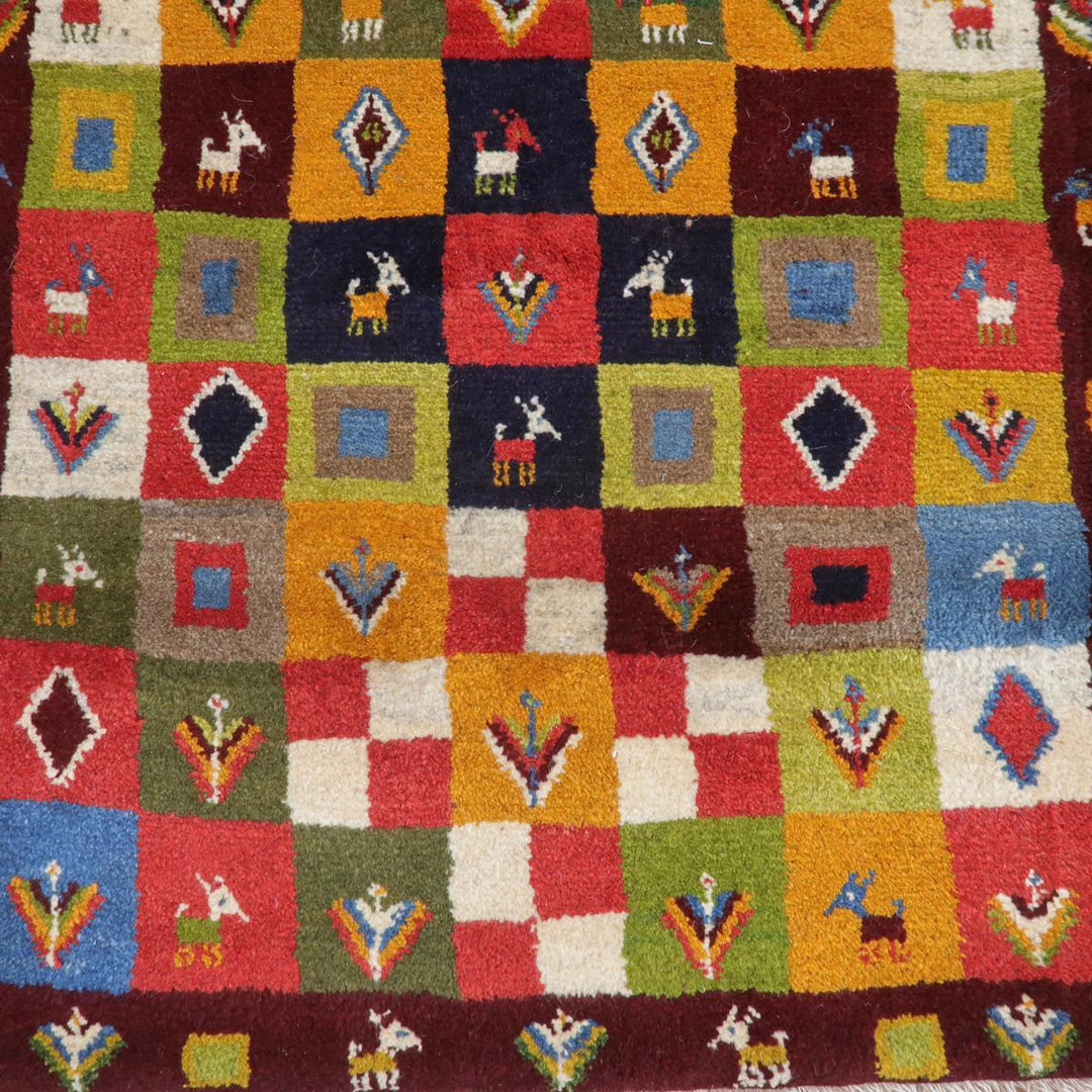 【オーダーメイド受付中】イラン　シラーズ産　ギャッベ 　（bs-11409）