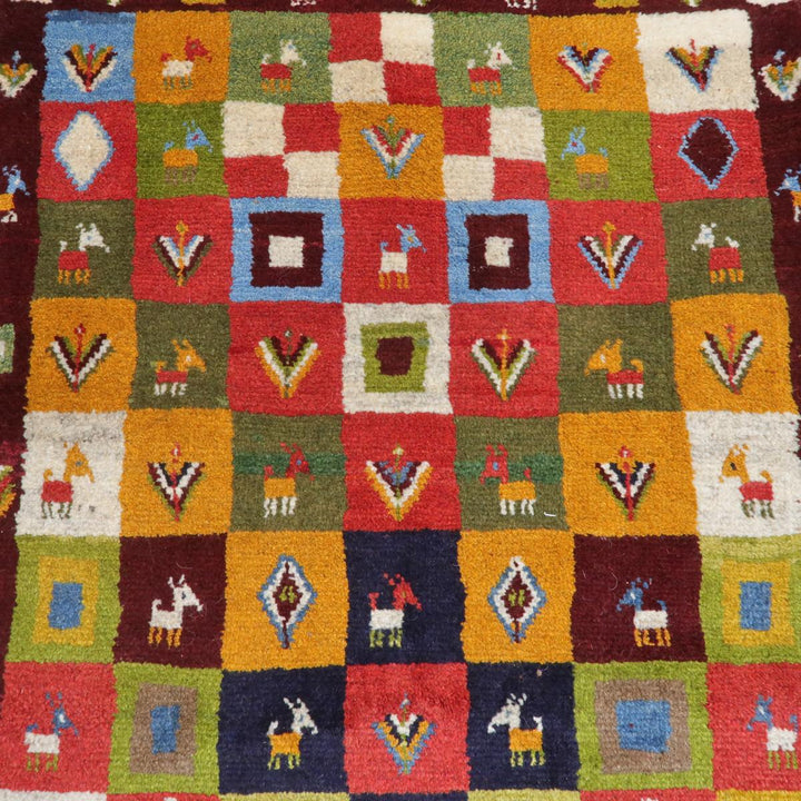 【オーダーメイド受付中】イラン　シラーズ産　ギャッベ 　（bs-11409）