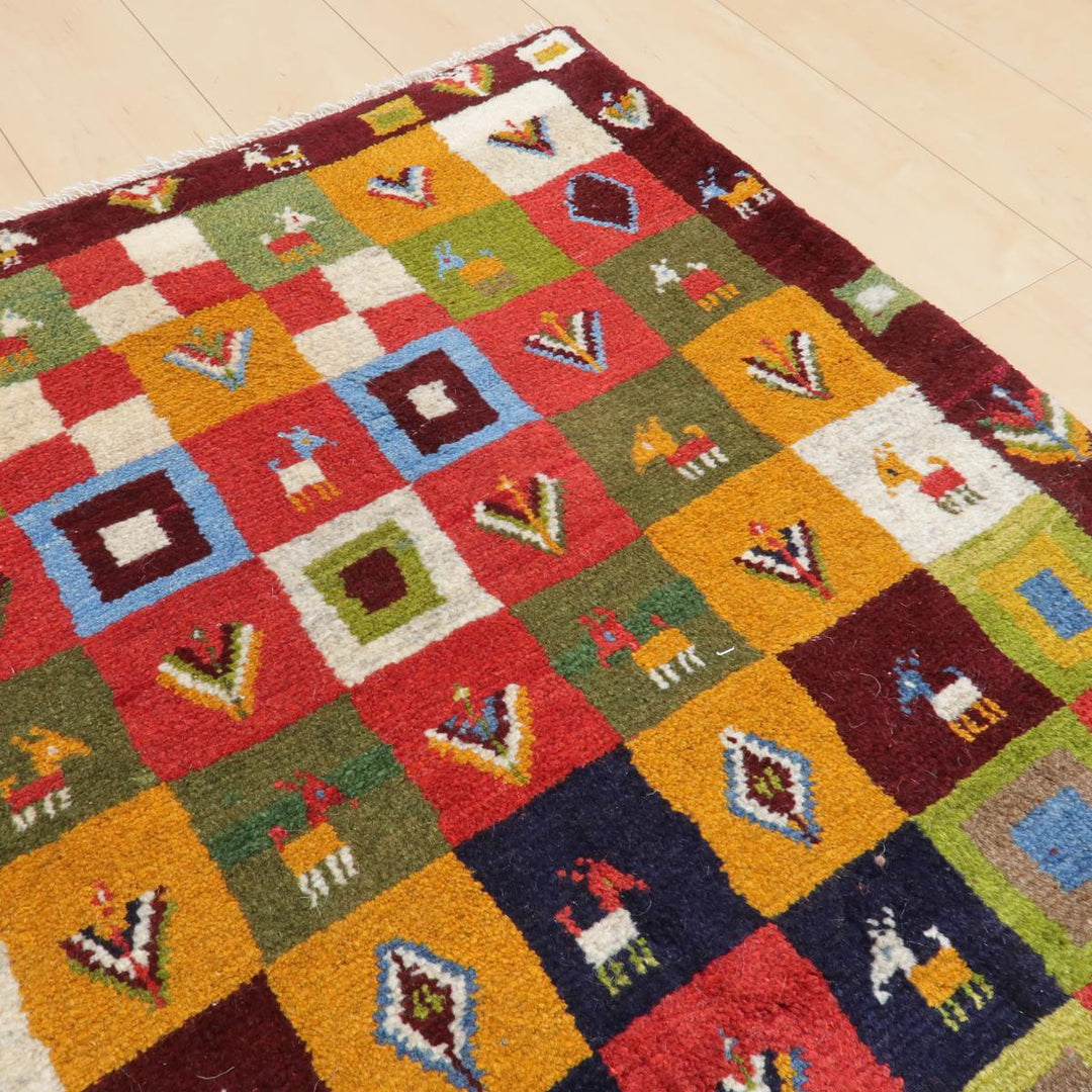 【オーダーメイド受付中】イラン　シラーズ産　ギャッベ 　（bs-11409）