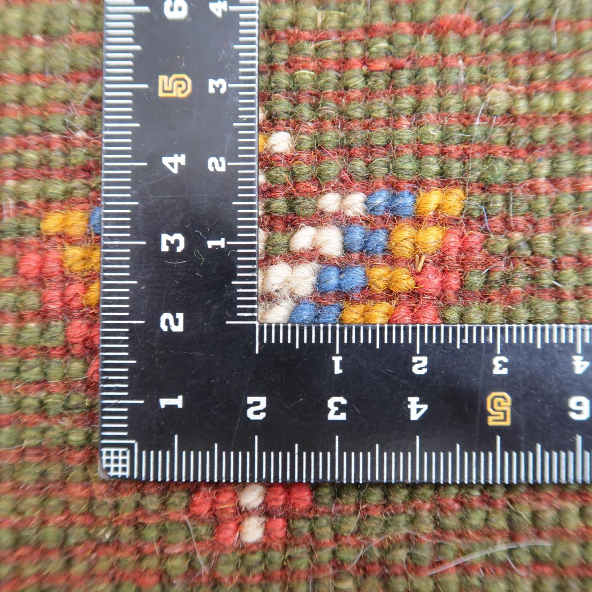 ギャッベ,ラティーフ,123×81cm｜カラフル手織りパッチワーク玄関マット