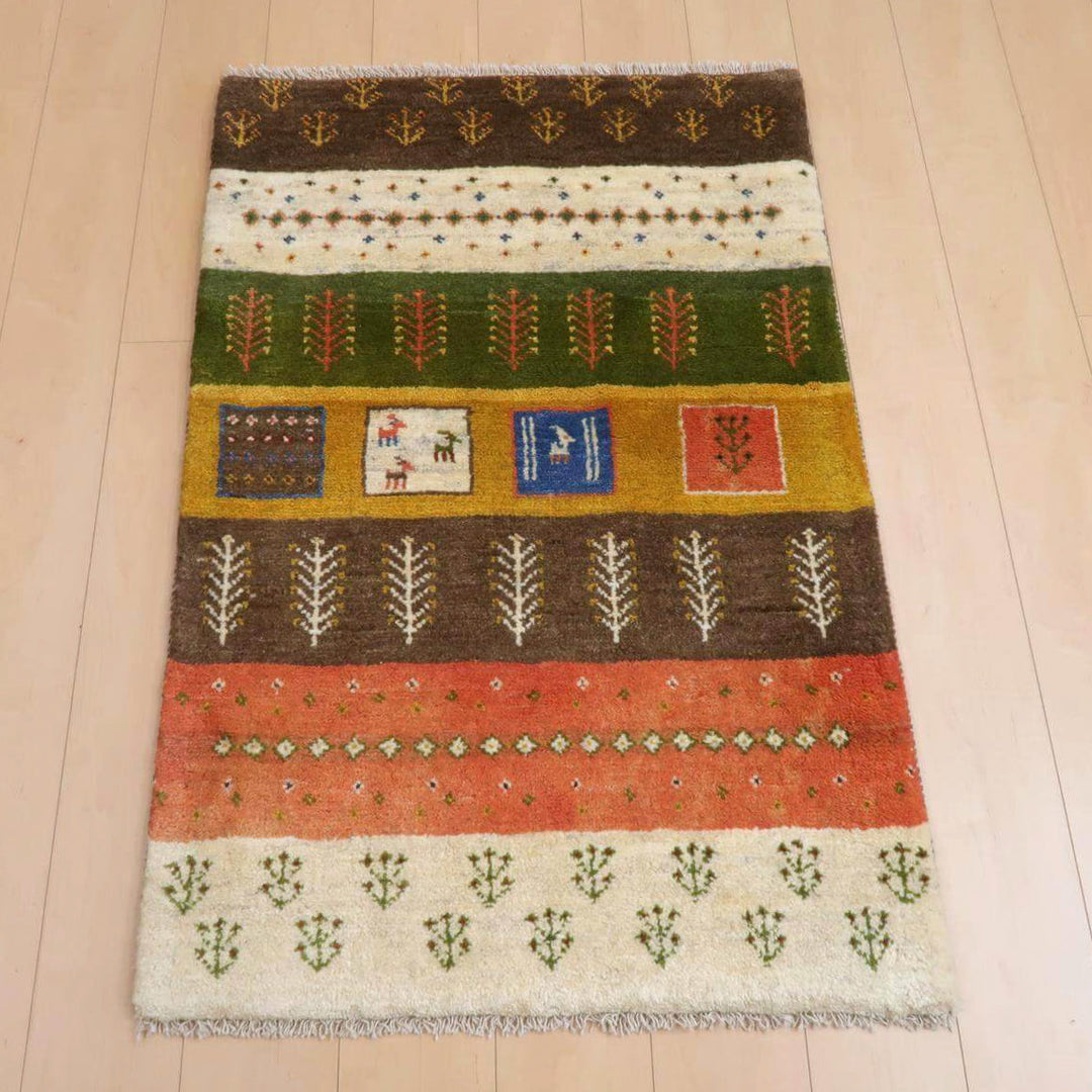 【オーダーメイド受付中】イラン　シラーズ産　ギャッベ 　（bs-11430）