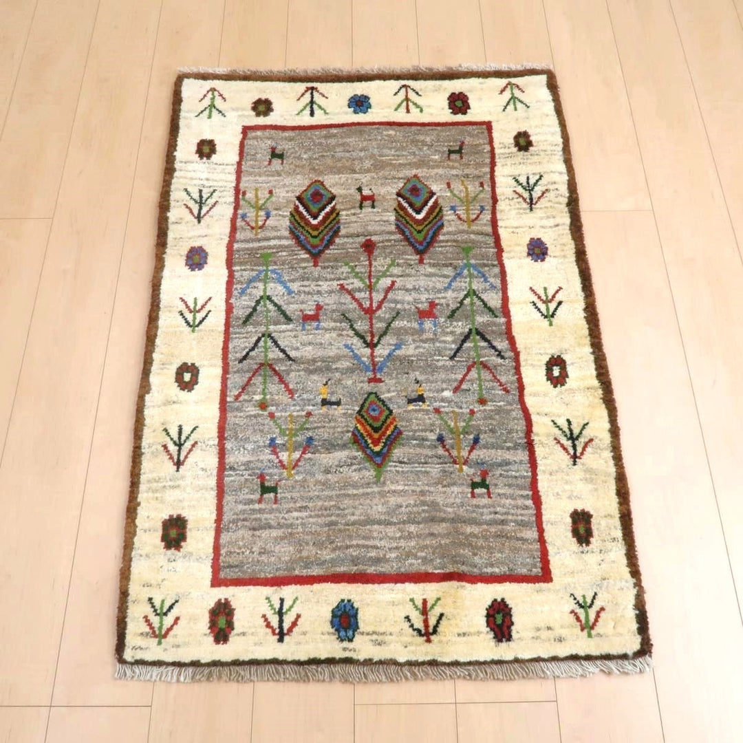 【オーダーメイド受付中】イラン　シラーズ産　ギャッベ 　（bs-11433）