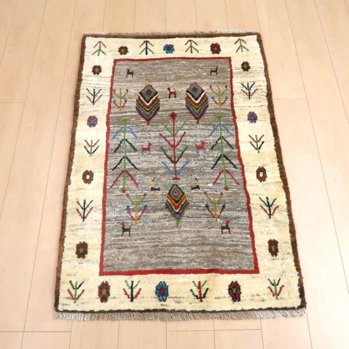 【オーダーメイド受付中】イラン　シラーズ産　ギャッベ 　（bs-11433）