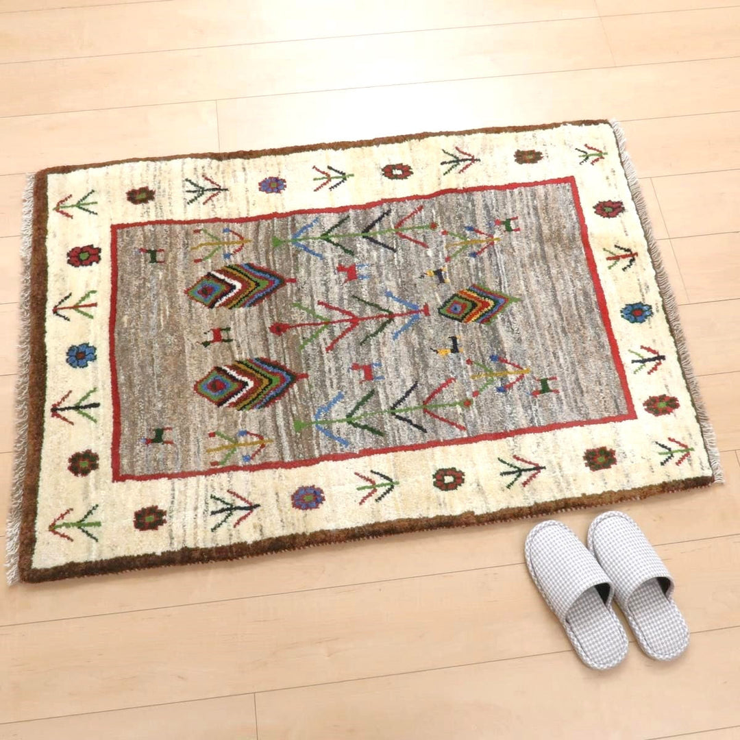 【オーダーメイド受付中】イラン　シラーズ産　ギャッベ 　（bs-11433）