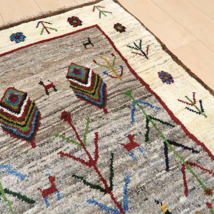 【オーダーメイド受付中】イラン　シラーズ産　ギャッベ 　（bs-11433）