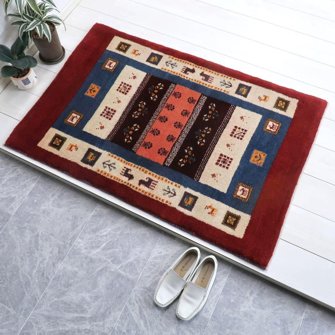 【オーダーメイド受付中】イラン　シラーズ産　ギャッベ 　（bs-11441）