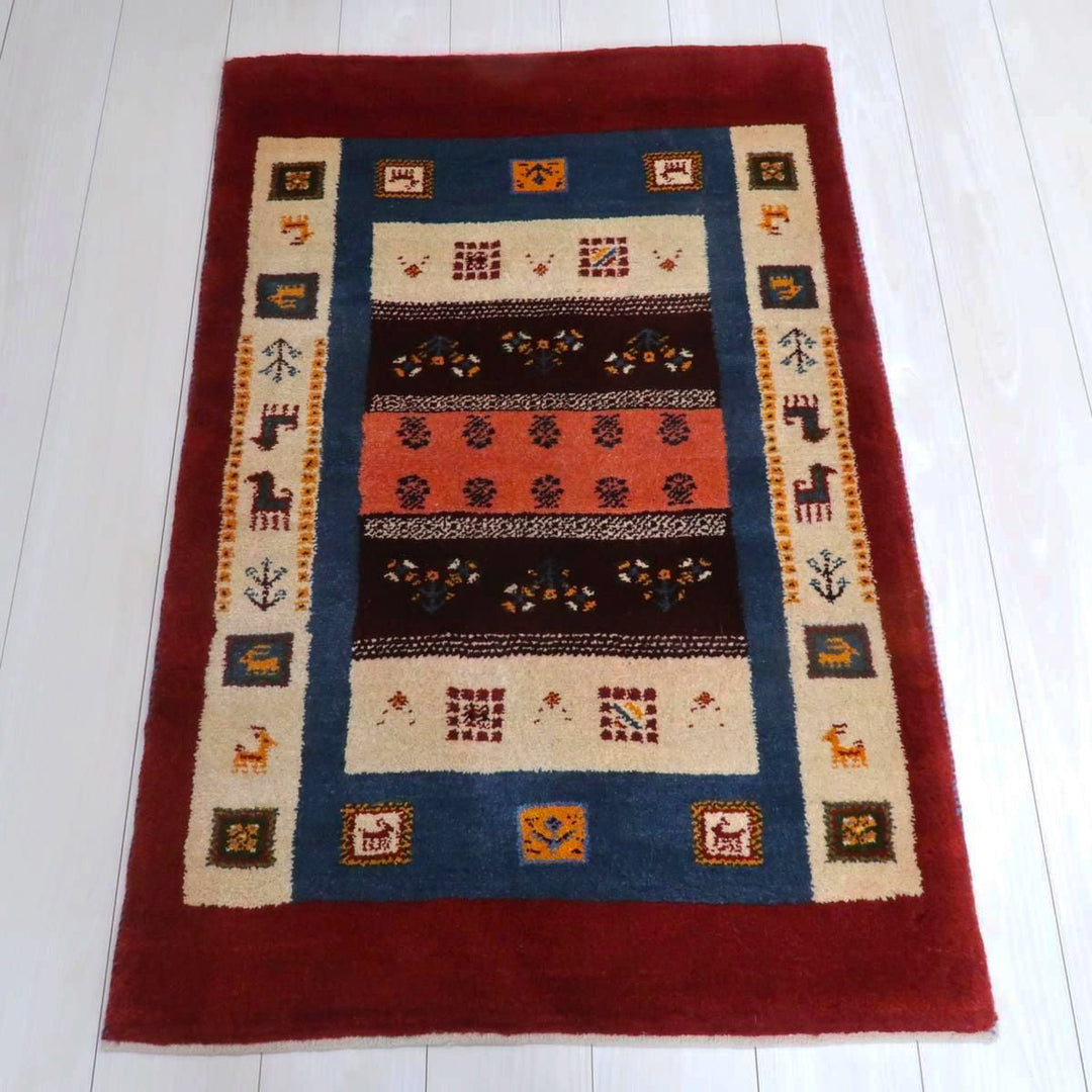 【オーダーメイド受付中】イラン　シラーズ産　ギャッベ 　（bs-11441）