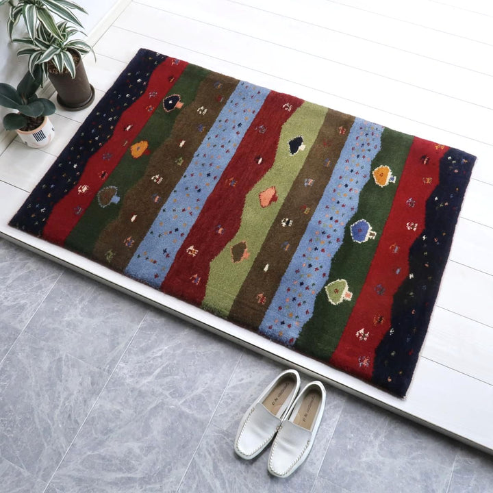 【オーダーメイド受付中】イラン　シラーズ産　ギャッベ 　（bs-11442）