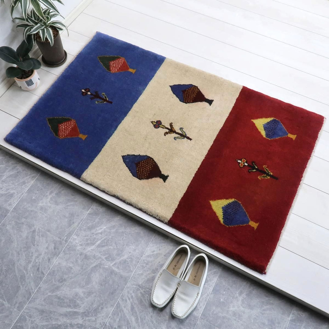 【オーダーメイド受付中】イラン　シラーズ産　ギャッベ 　（bs-11445）