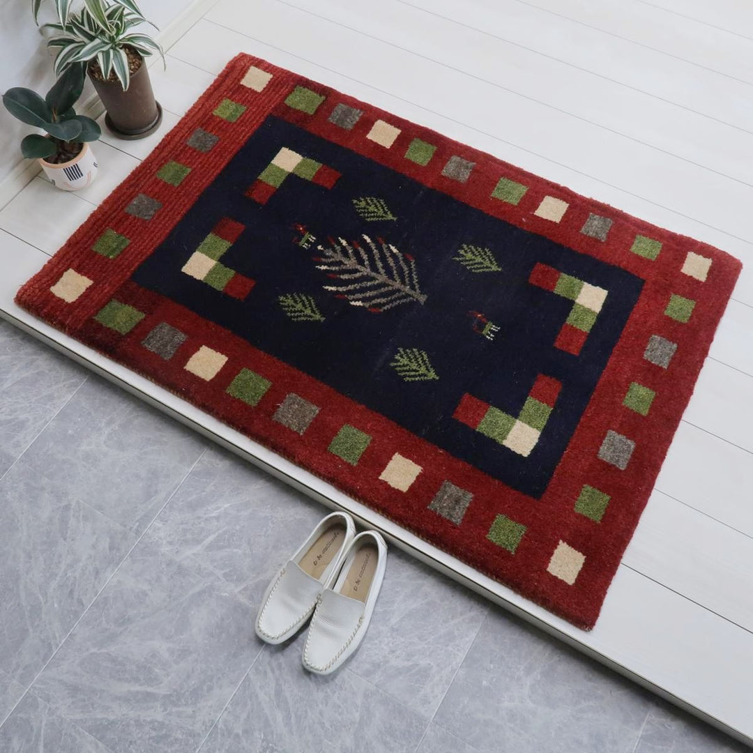 【オーダーメイド受付中】イラン　シラーズ産　ギャッベ 　（bs-11453）