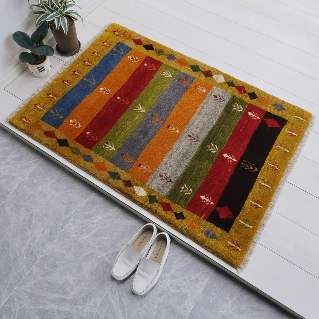 【オーダーメイド受付中】イラン　シラーズ産　ギャッベ 　（bs-11459）