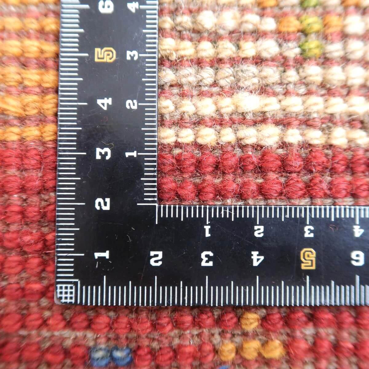 ギャッベ,ラティーフ,120×77cm｜カラフル手織りパッチワーク玄関マット