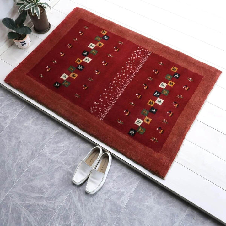 【オーダーメイド受付中】イラン　シラーズ産　ギャッベ 　（bs-11473）