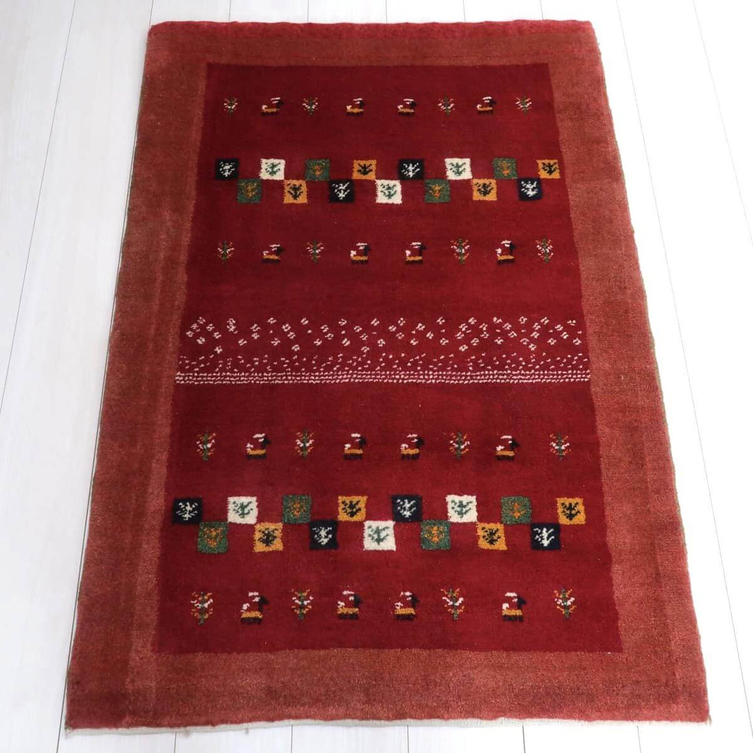 【オーダーメイド受付中】イラン　シラーズ産　ギャッベ 　（bs-11473）