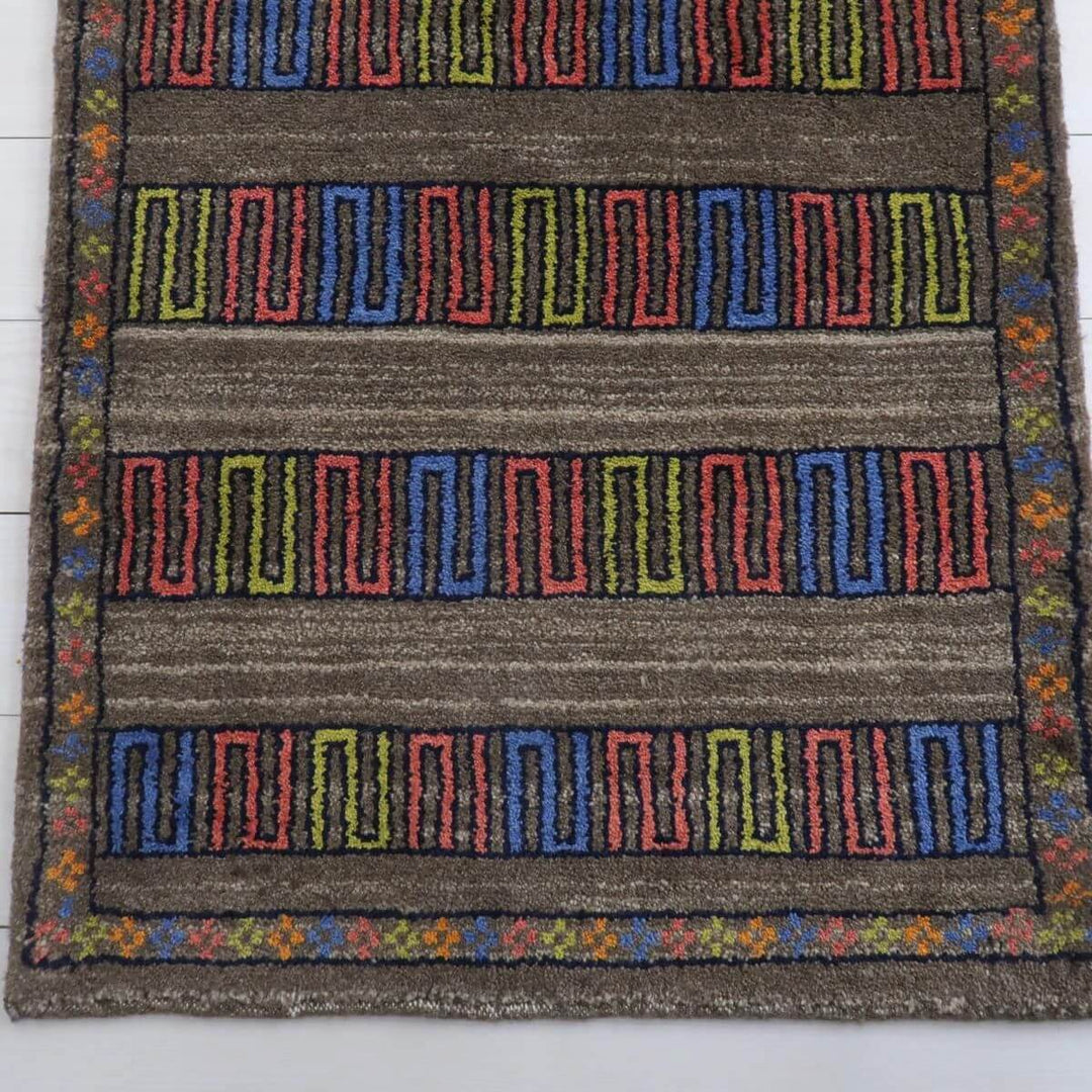 ギャッベ／リーズバフ　132×82cm（BS-11478）