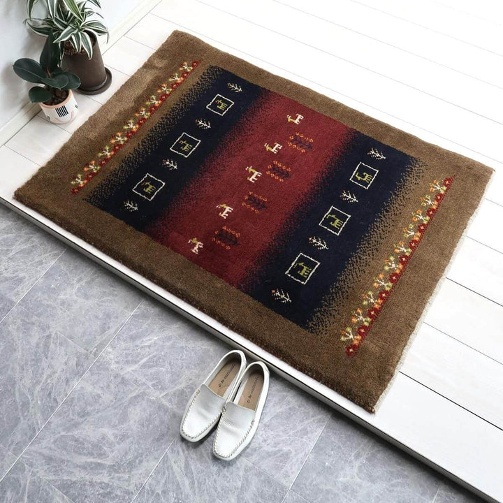 【オーダーメイド受付中】イラン　シラーズ産　ギャッベ 　（bs-11497）