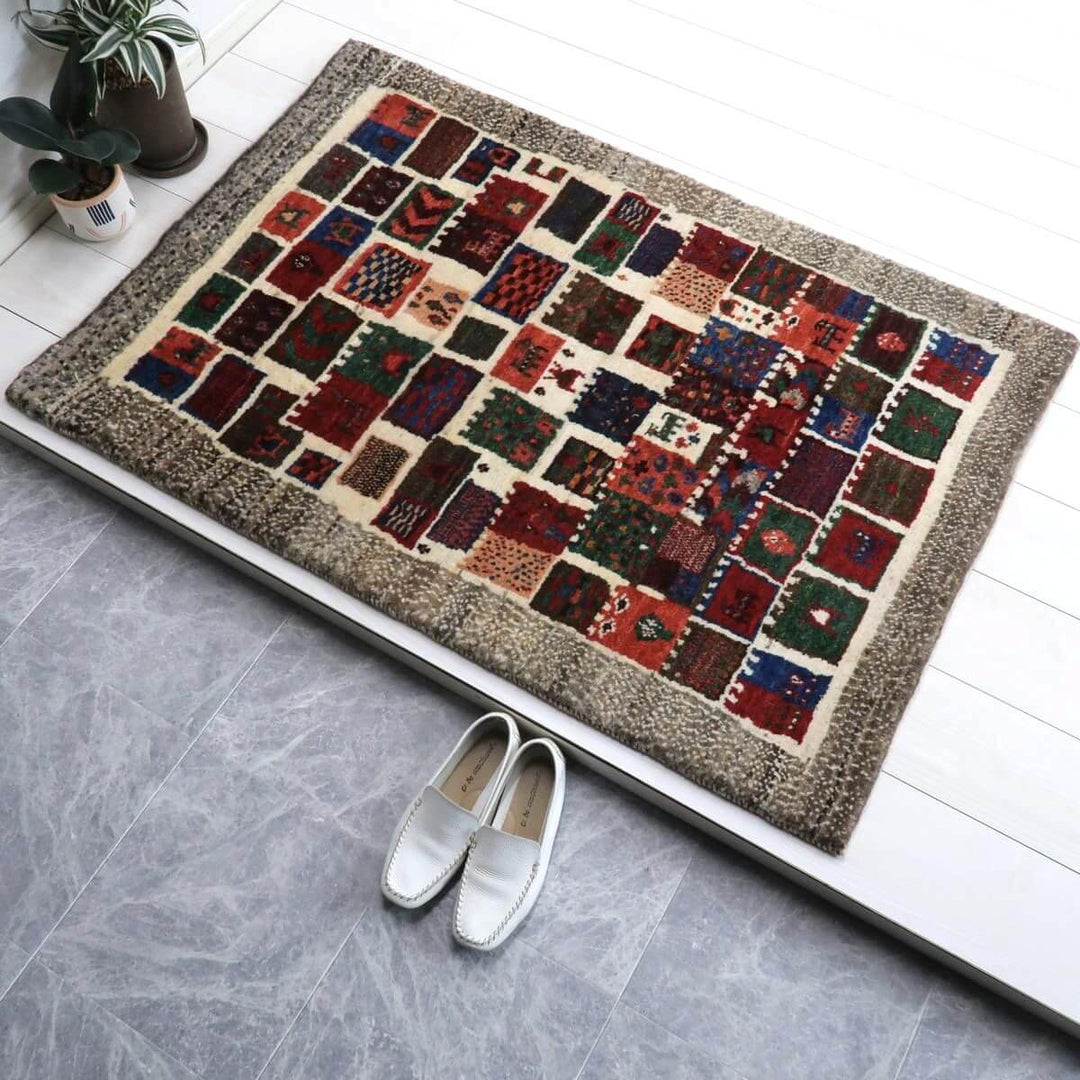 【オーダーメイド受付中】イラン　シラーズ産　ギャッベ 　（bs-11508）