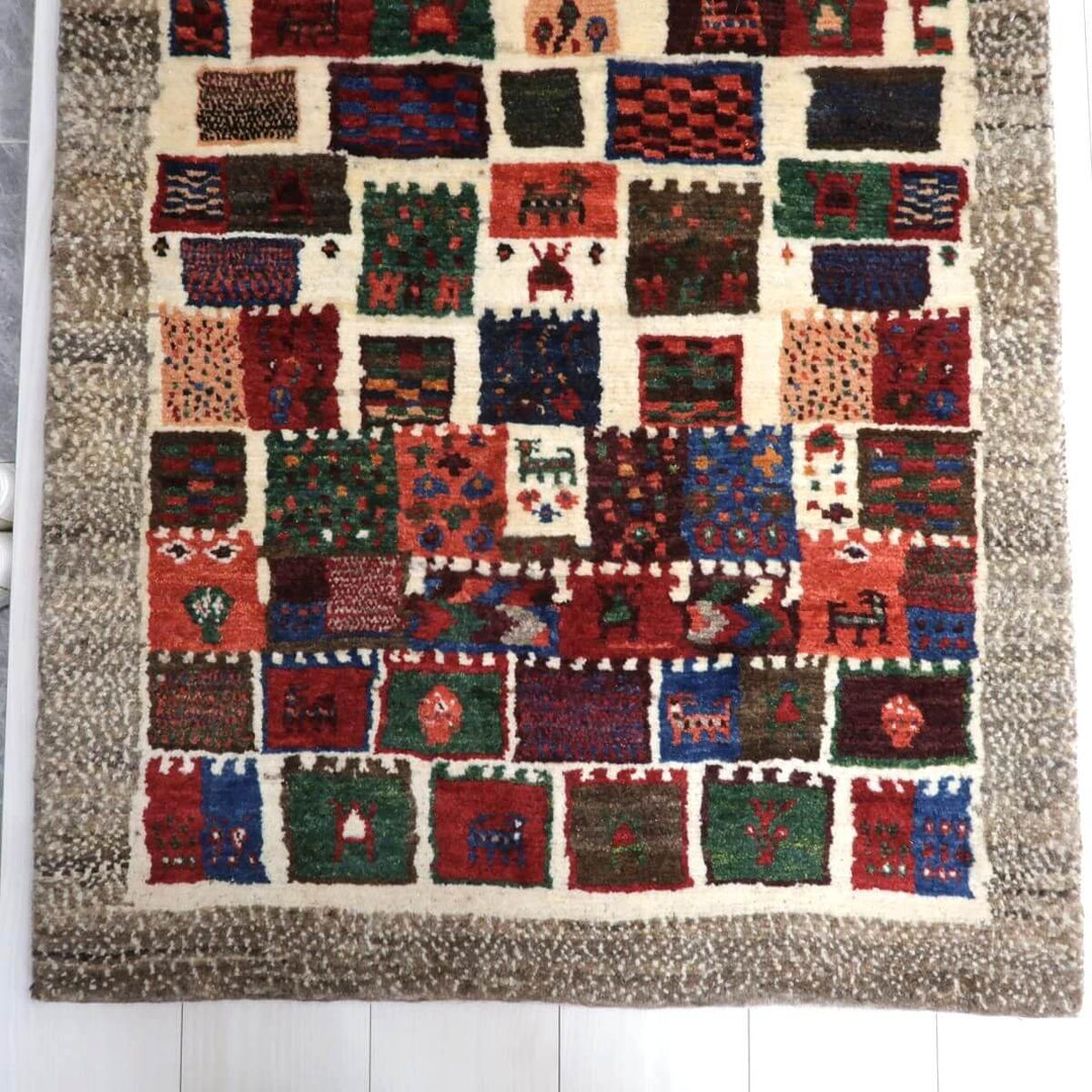 【オーダーメイド受付中】イラン　シラーズ産　ギャッベ 　（bs-11508）