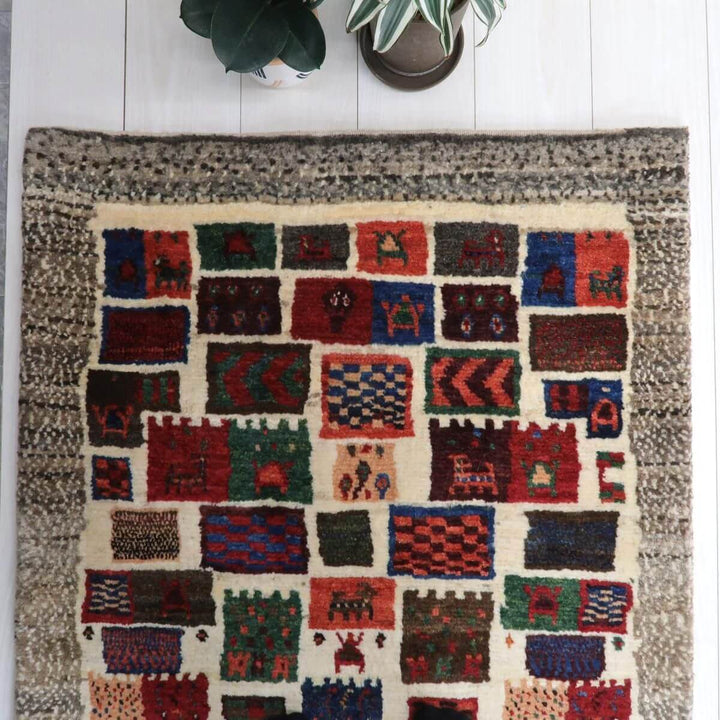 【オーダーメイド受付中】イラン　シラーズ産　ギャッベ 　（bs-11508）