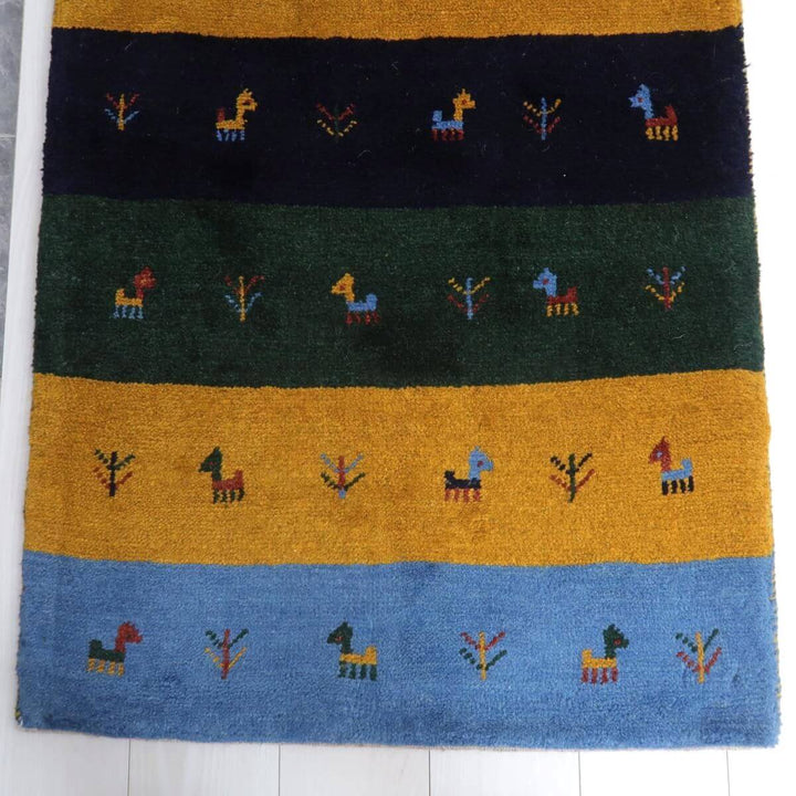 ギャッベ／ラティーフ　123×80cm（BS-11514）
