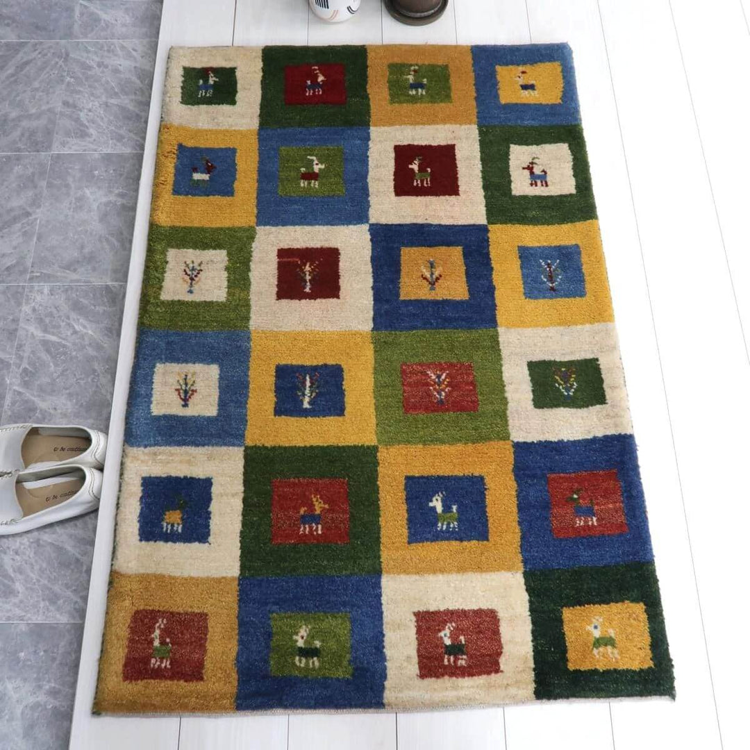 【オーダーメイド受付中】イラン　シラーズ産　ギャッベ 　（bs-11519）