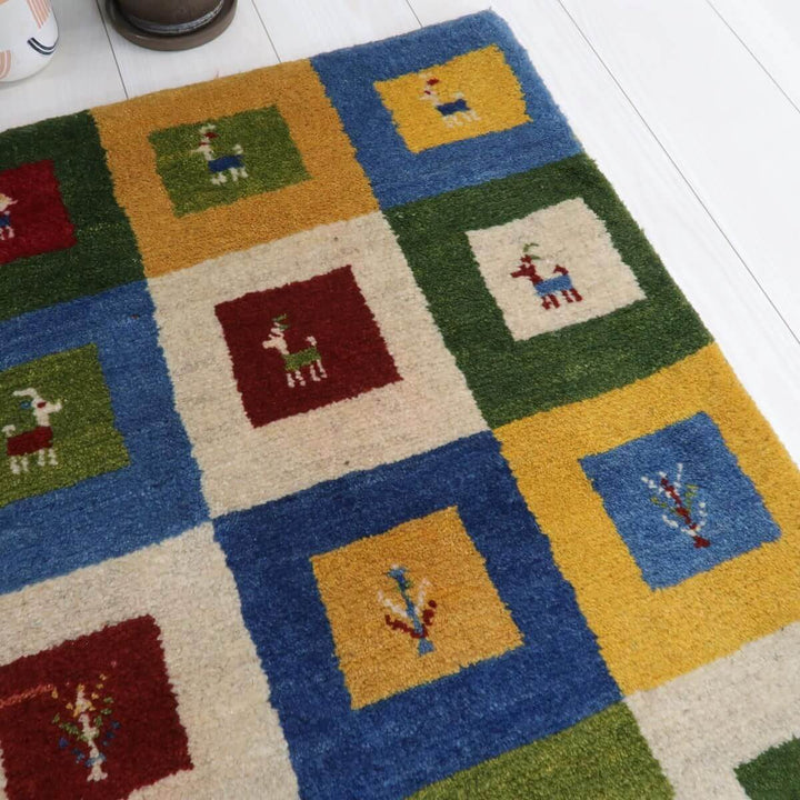 【オーダーメイド受付中】イラン　シラーズ産　ギャッベ 　（bs-11519）