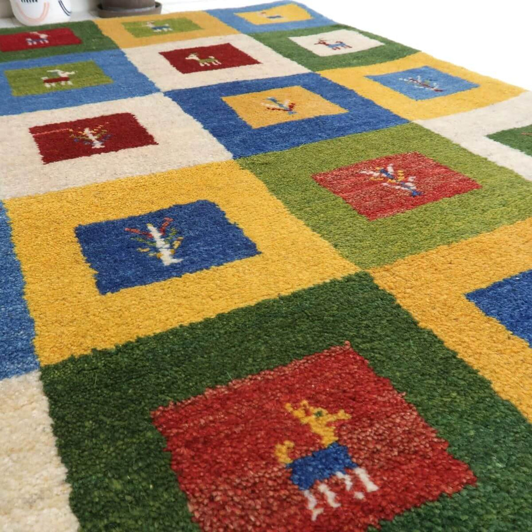 【オーダーメイド受付中】イラン　シラーズ産　ギャッベ 　（bs-11519）