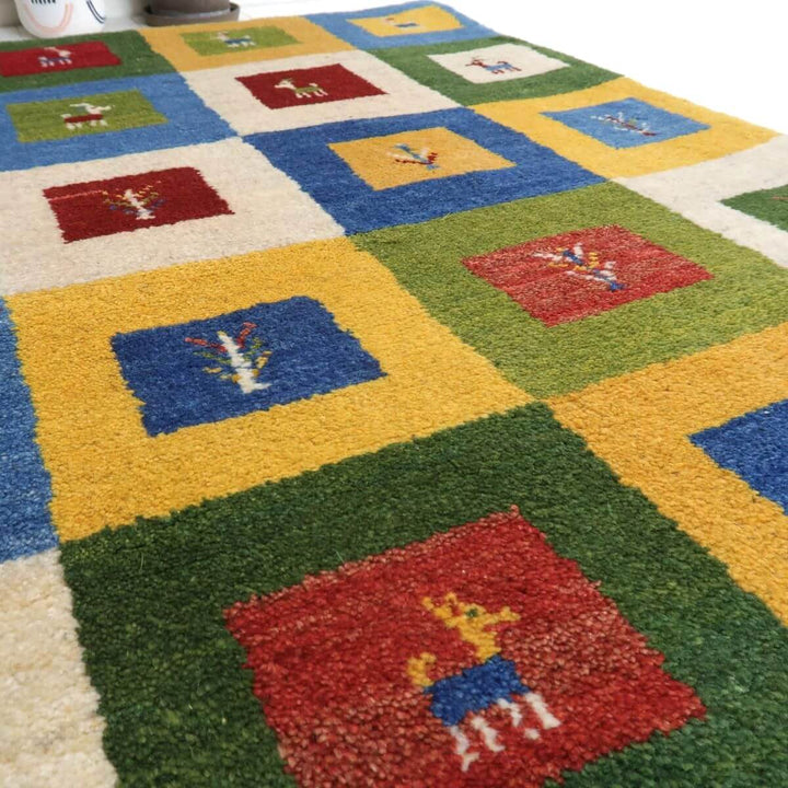 【オーダーメイド受付中】イラン　シラーズ産　ギャッベ 　（bs-11519）