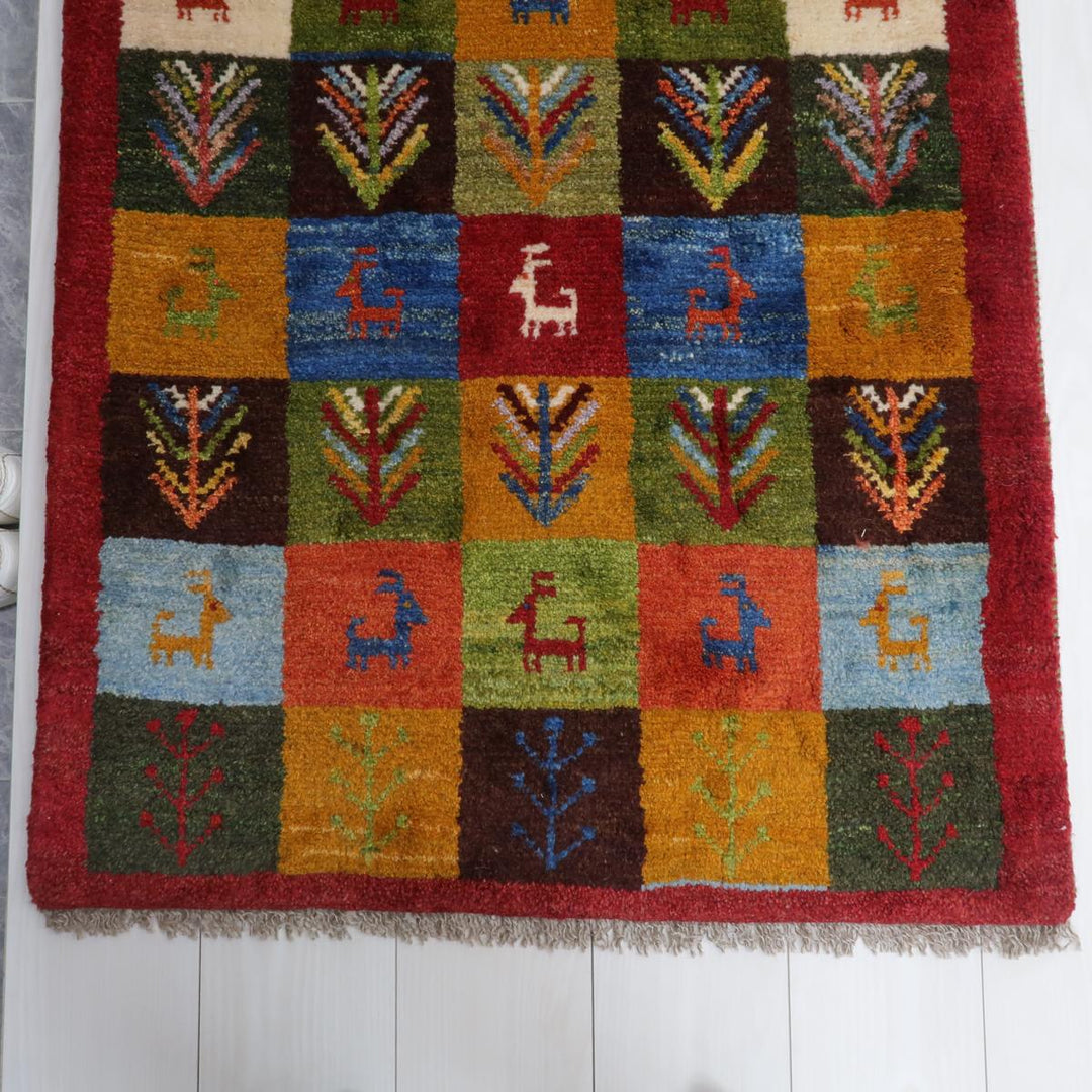 【オーダーメイド受付中】イラン　シラーズ産　ギャッベ 　（bs-11521）