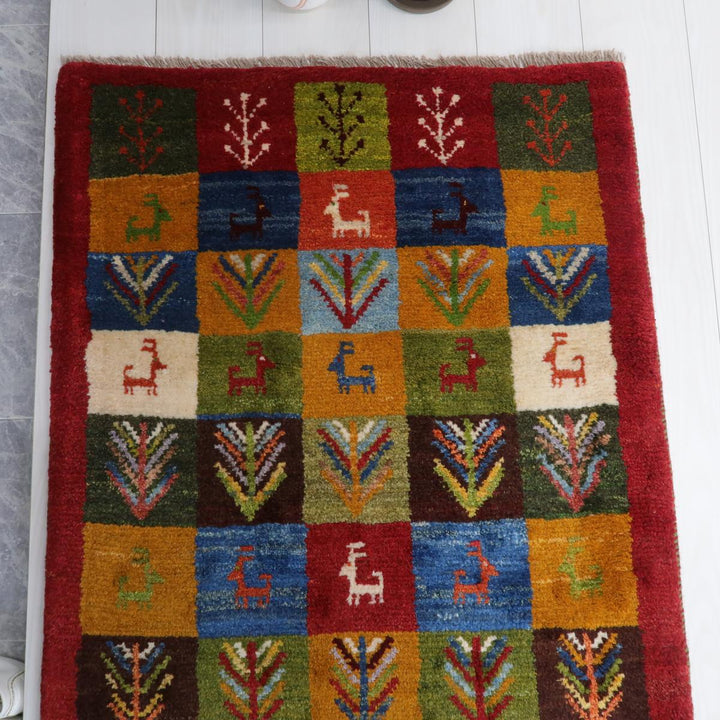 【オーダーメイド受付中】イラン　シラーズ産　ギャッベ 　（bs-11521）