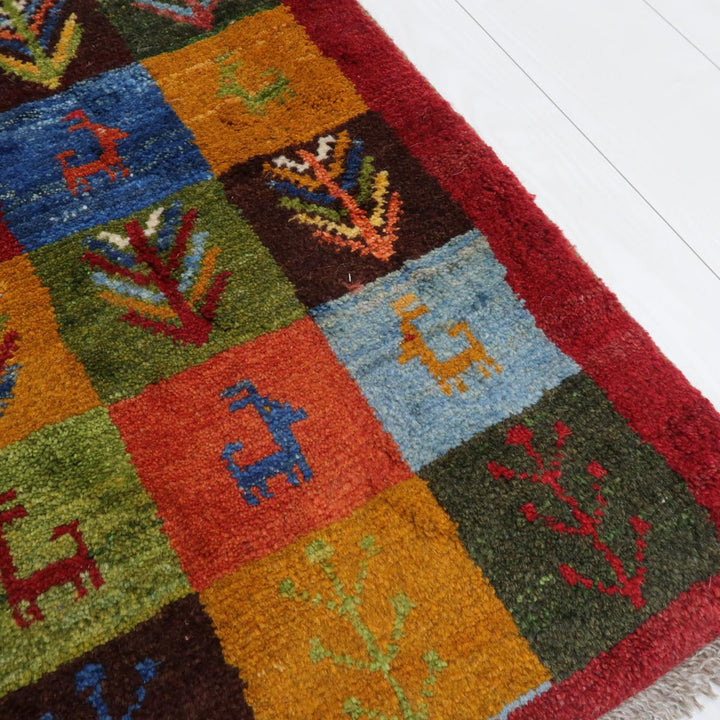 【オーダーメイド受付中】イラン　シラーズ産　ギャッベ 　（bs-11521）