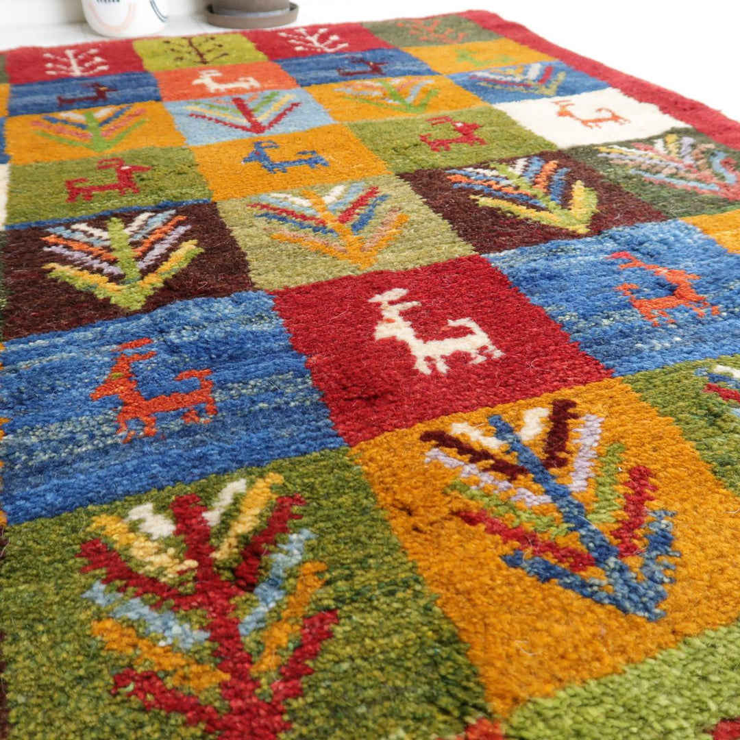 【オーダーメイド受付中】イラン　シラーズ産　ギャッベ 　（bs-11521）