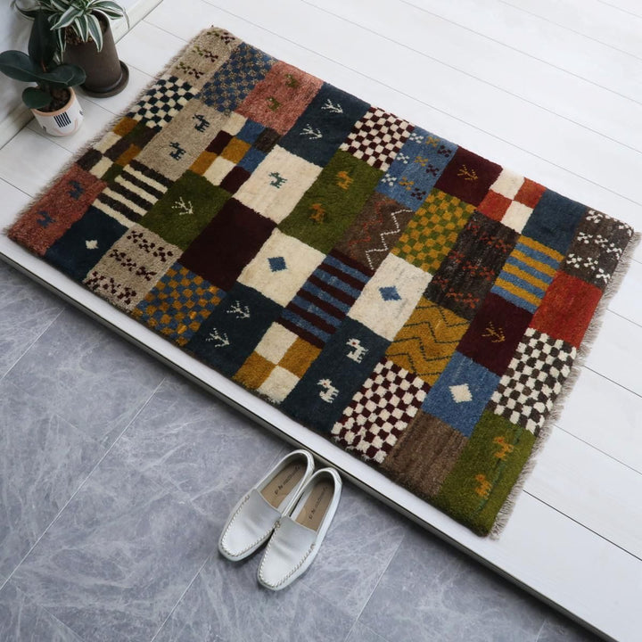 【オーダーメイド受付中】イラン　シラーズ産　ギャッベ 　（bs-11522）