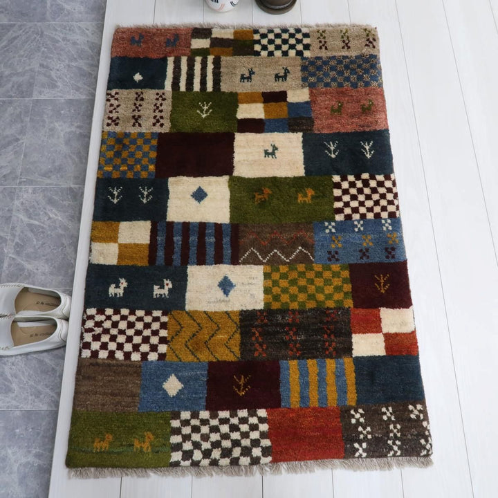 【オーダーメイド受付中】イラン　シラーズ産　ギャッベ 　（bs-11522）