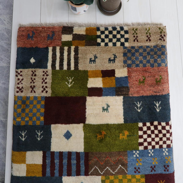 【オーダーメイド受付中】イラン　シラーズ産　ギャッベ 　（bs-11522）