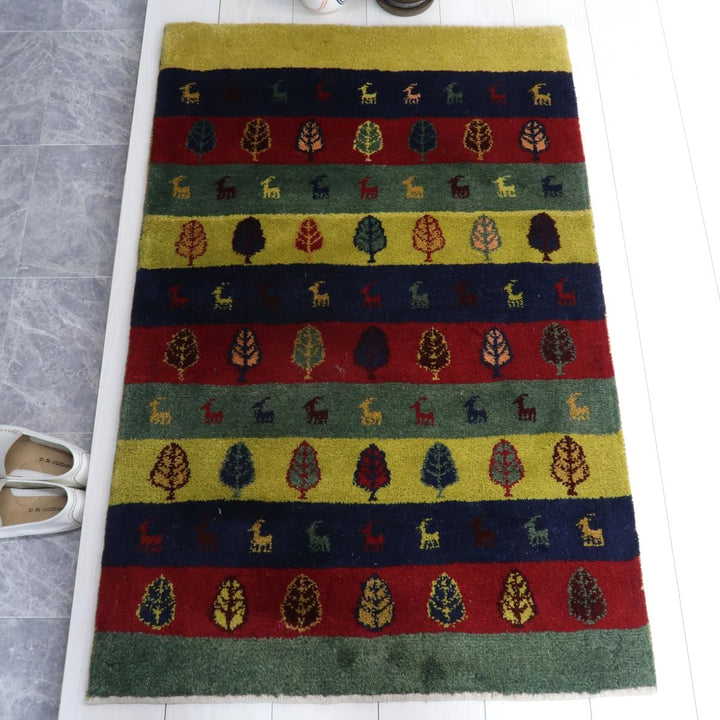 【オーダーメイド受付中】イラン　シラーズ産　ギャッベ 　（bs-11536）