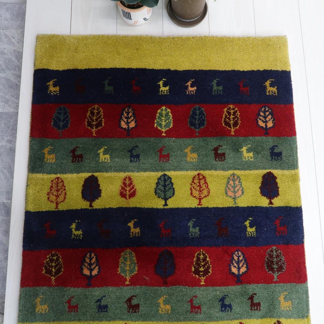 【オーダーメイド受付中】イラン　シラーズ産　ギャッベ 　（bs-11536）