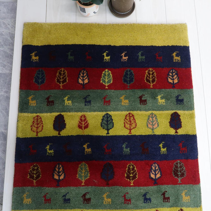 【オーダーメイド受付中】イラン　シラーズ産　ギャッベ 　（bs-11536）